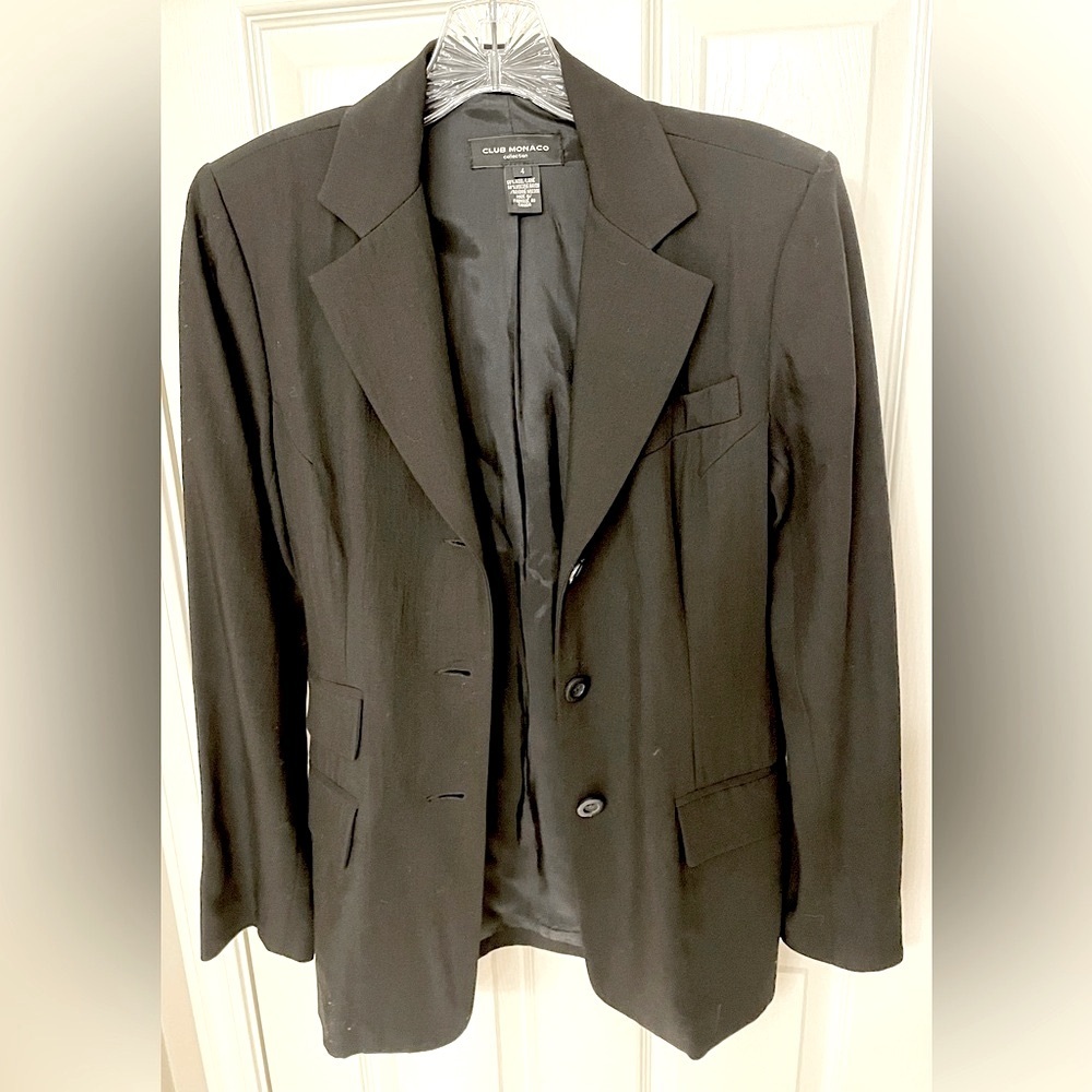 Club Monaco Women’s Black Blazer Size 4